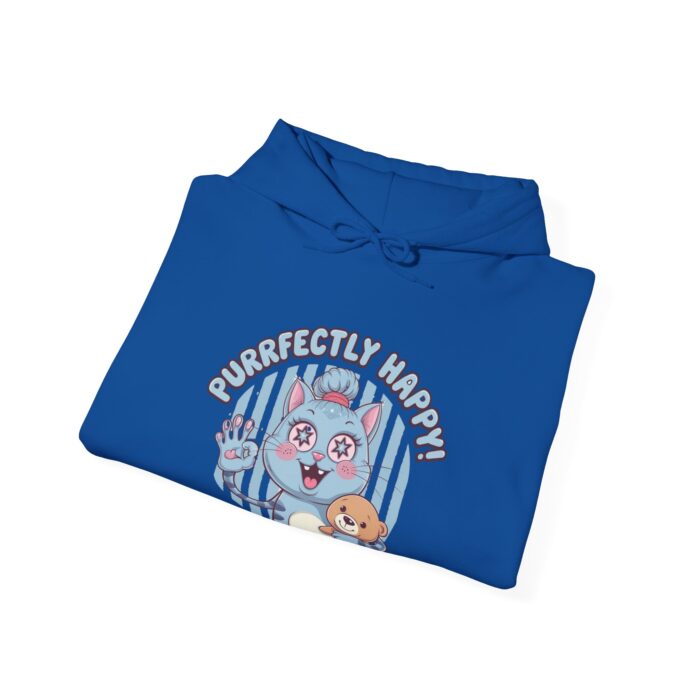 Purrfectly happy Unisex Heavy Blend™ Hooded Sweatshirt - Image 20