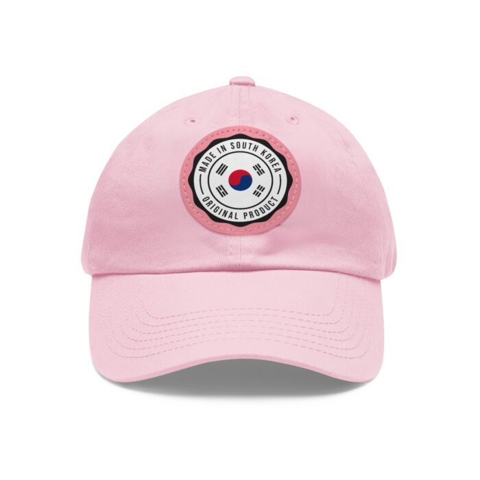 Made in South Korea Hat with Leather Patch (Round) - Image 29
