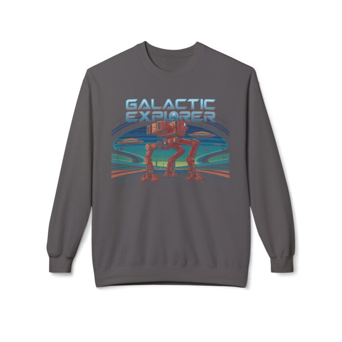 Galactic explorer Unisex Midweight Softstyle Fleece Crewneck Sweatshirt - Image 13