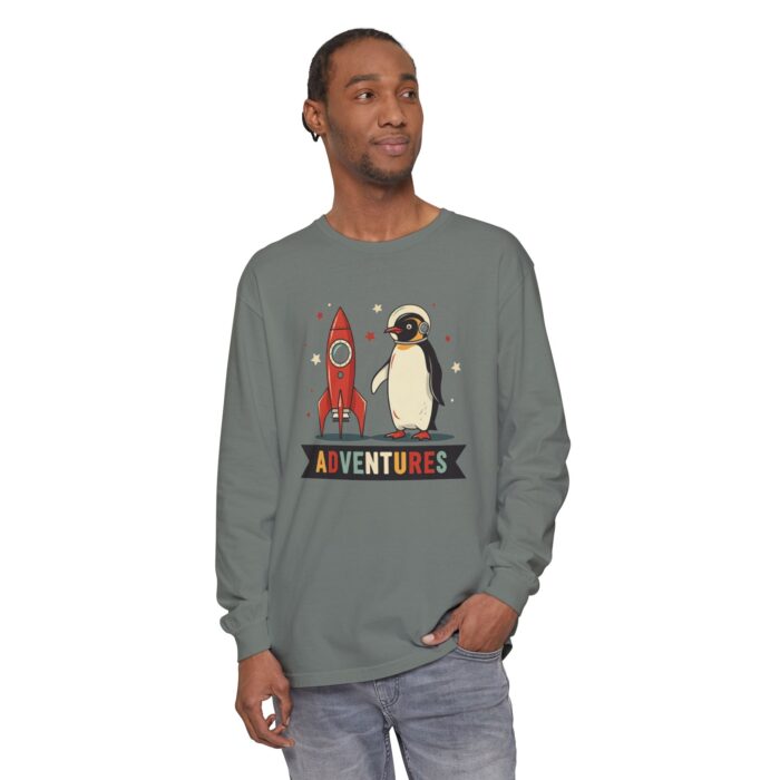 Adventures Unisex Garment-dyed Long Sleeve T-Shirt - Image 7
