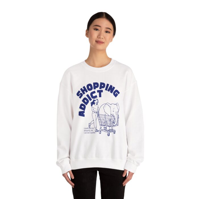 Shopping addict Unisex Heavy Blend™ Crewneck Sweatshirt - Image 4