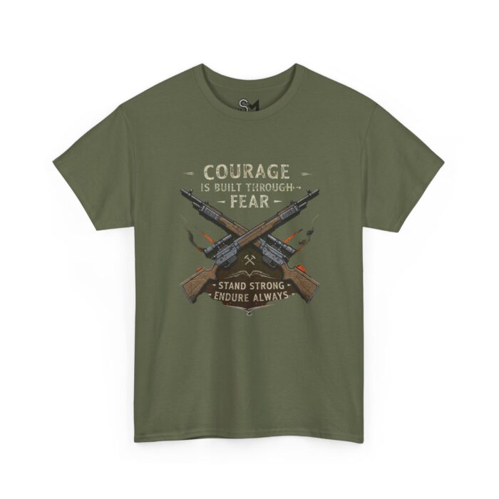 Courage is built through fear Unisex Heavy Cotton Tee - Image 11