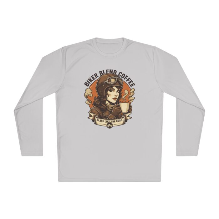 Bike blend coffee Unisex Lightweight Long Sleeve Tee - Image 5