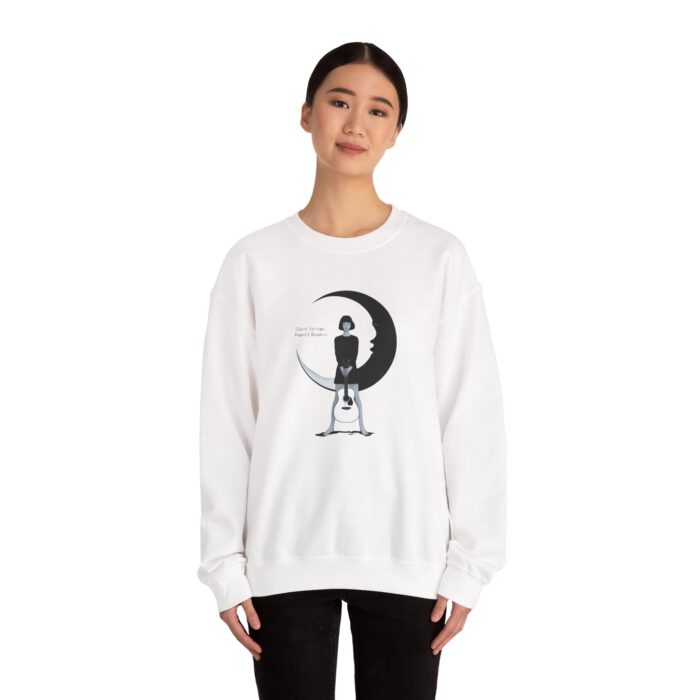 Silent Strings, Moonlit Dreams Unisex Heavy Blend™ Crewneck Sweatshirt - Image 4