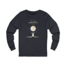 The rabbit looking at Earth from the moon Unisex Jersey Long Sleeve Tee