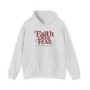 "meta_description": "Cozy 'Faith over fear' Unisex Hoodie offering plush warmth and comfort for cold days.",