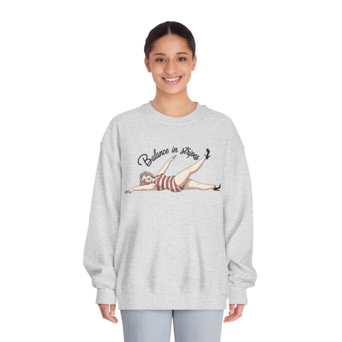 Balance in Stripes Unisex DryBlend® Crewneck Sweatshirt - Image 7