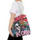 I love Korea Tote Bag (AOP)
