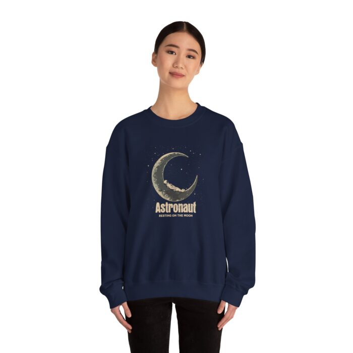 Astronaut Resting on the Moon  Unisex Heavy Blend™ Crewneck Sweatshirt - Image 12