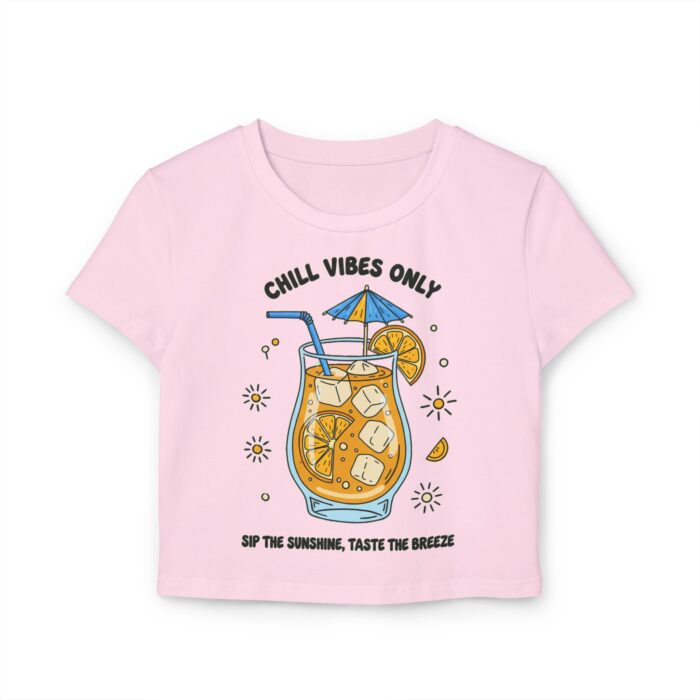 Chill vibes only Women's Baby Tee - Refreshing Summer Vibes - Image 9