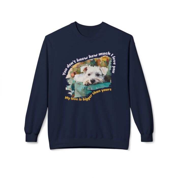 My love is bigger than yours Unisex Midweight Softstyle Fleece Crewneck Sweatshirt - Image 37