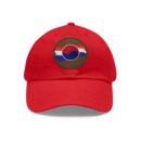 Korean Flag Hat with Leather Patch (Round)
