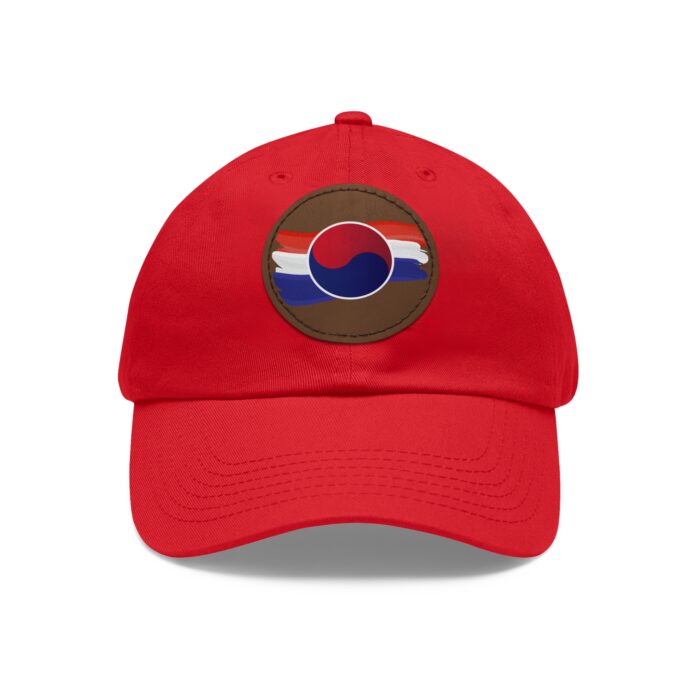 Korean Flag Hat with Leather Patch (Round) - Image 9