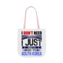 I don't need therapy Canvas Tote Bag, 5-Color Straps