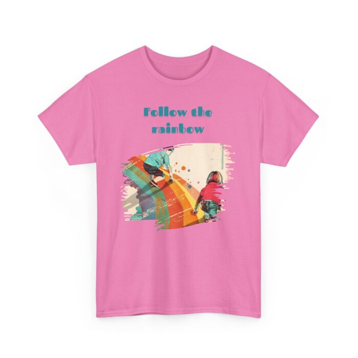 Follow the rainbow Unisex Heavy Cotton Tee - Image 39