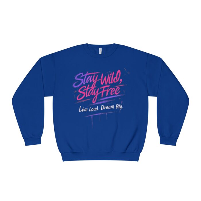 Stay wild Stay free Unisex NuBlend® Crewneck Sweatshirt - Image 17