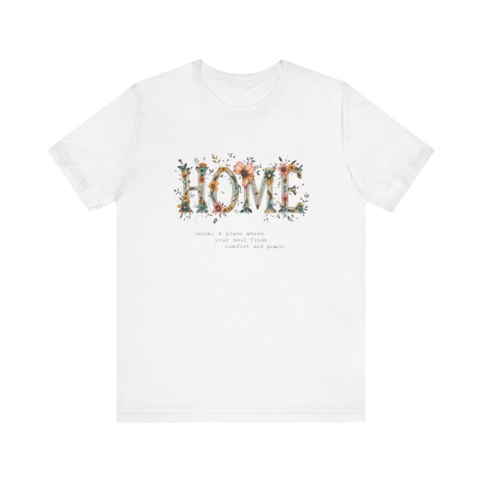 "meta_description": "Discover the Home Unisex Jersey Tee: soft, comfortable, and a perfect fit for everyone.",