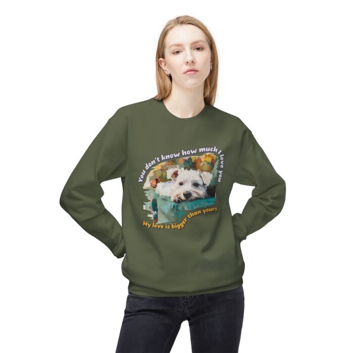 My love is bigger than yours Unisex Midweight Softstyle Fleece Crewneck Sweatshirt - Image 23