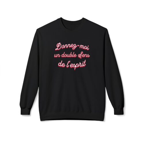 Duble portion of The Spiritual sense Unisex Midweight Softstyle Fleece Crewneck Sweatshirt