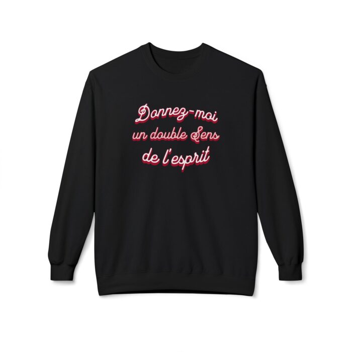 Duble portion of The Spiritual sense Unisex Midweight Softstyle Fleece Crewneck Sweatshirt