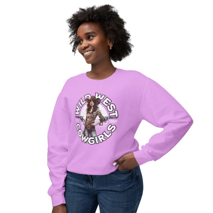 Wild West Cowgirls Unisex Lightweight Crewneck Sweatshirt - Image 31