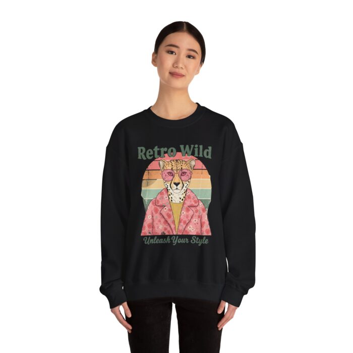 Retro wild Unisex Heavy Blend™ Crewneck Sweatshirt - Image 4