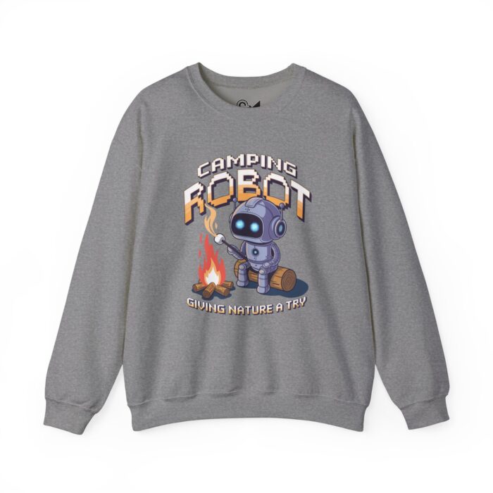 Camping robot Unisex Heavy Blend™ Crewneck Sweatshirt - Image 13