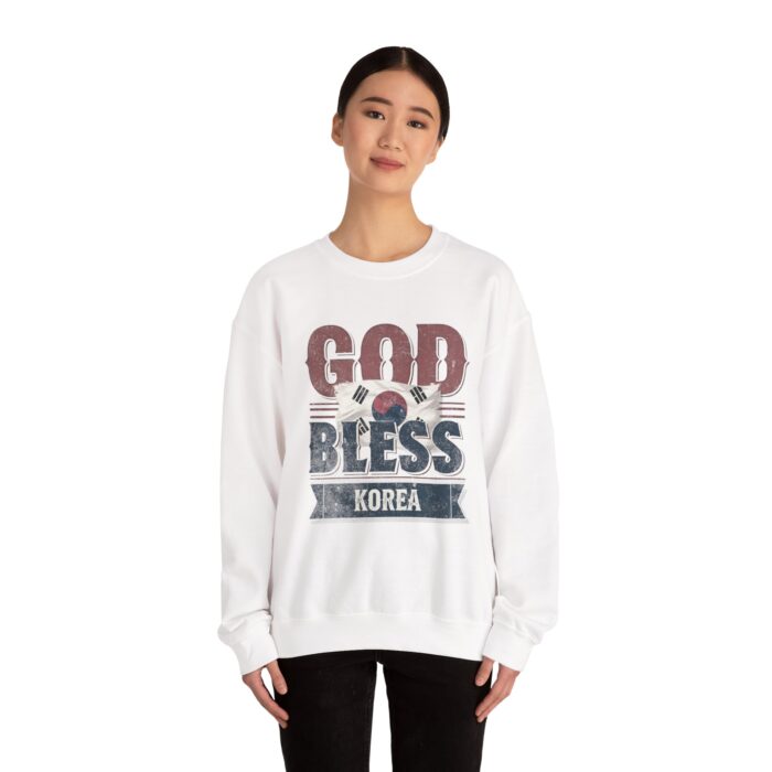 God bless Korea Unisex Heavy Blend™ Crewneck Sweatshirt - Image 4