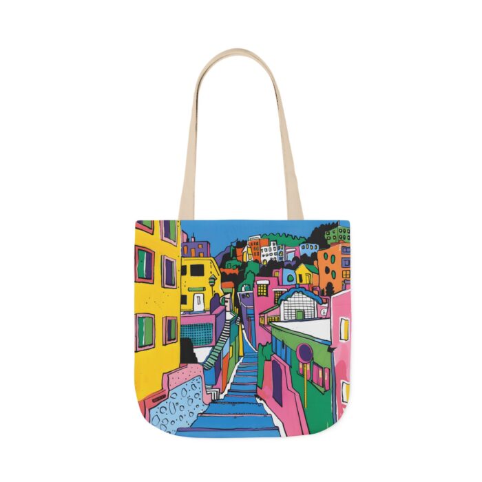 The hillside village in Korea Canvas Tote Bag, 5-Color Straps - Image 43