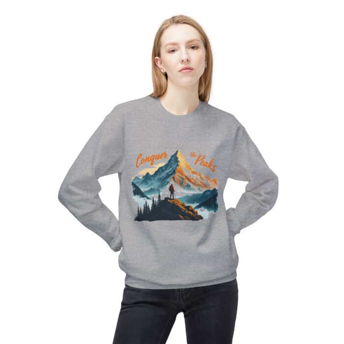 Conquer the peaks Unisex Midweight Softstyle Fleece Crewneck Sweatshirt - Image 19