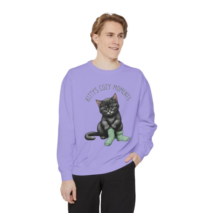 Kittt's cozy moment Unisex Garment-Dyed Sweatshirt - Image 23