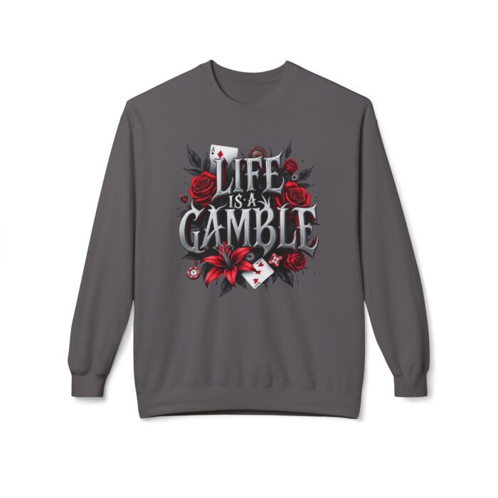 Life is a gamble Unisex Midweight Softstyle Fleece Crewneck Sweatshirt - Image 25