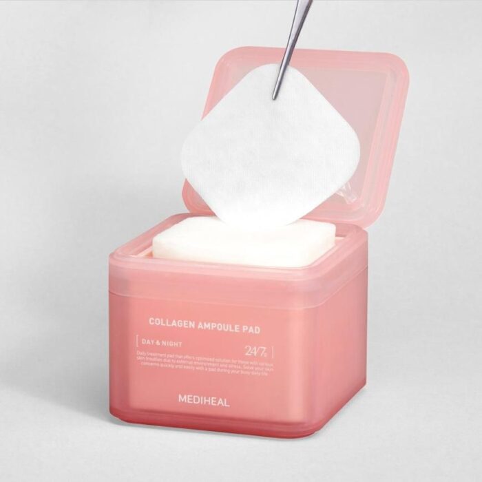 MEDIHEAL COLLAGEN AMPOULE PAD 100 Pads/170ml+Refil 100Pads - EmpressKorea