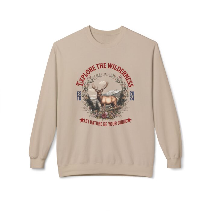 Explore the wilderness Unisex Midweight Softstyle Fleece Crewneck Sweatshirt - Image 5