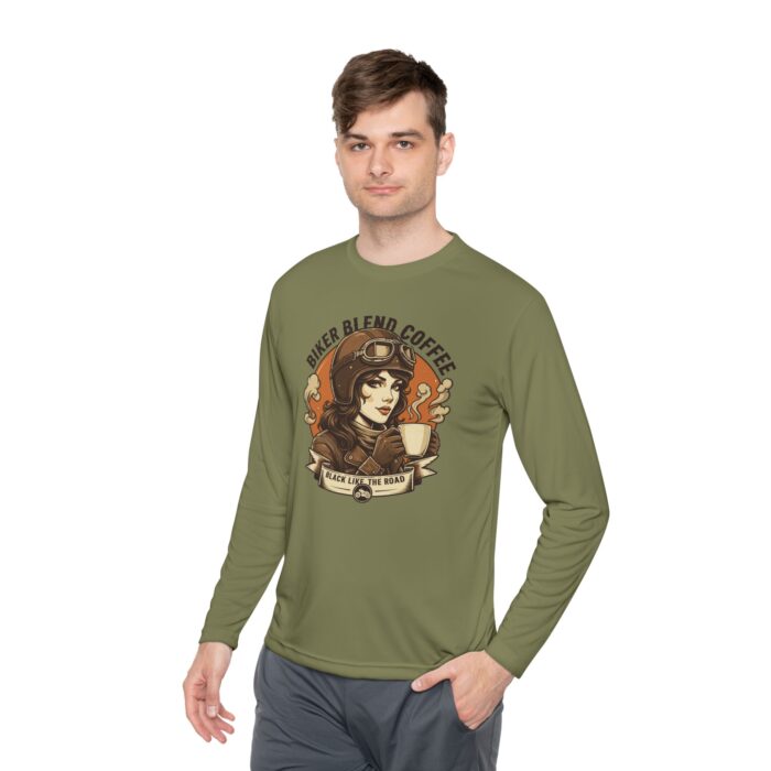Bike blend coffee Unisex Lightweight Long Sleeve Tee - Image 23
