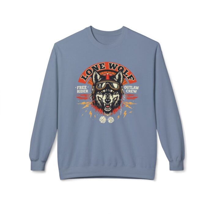 Lone Wolf Unisex Midweight Softstyle Fleece Crewneck Sweatshirt - Image 21