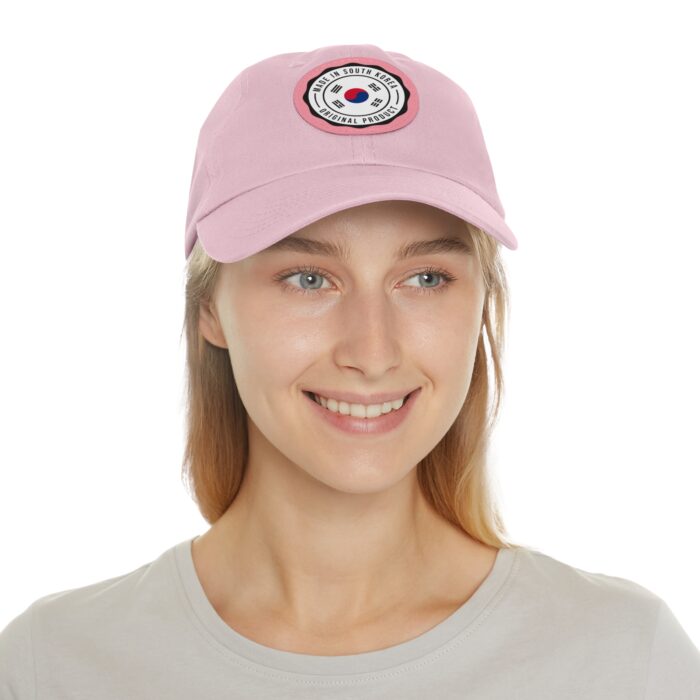 Made in South Korea Hat with Leather Patch (Round) - Image 32
