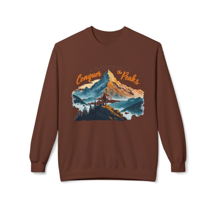 Conquer the peaks Unisex Midweight Softstyle Fleece Crewneck Sweatshirt - Image 5