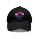 Korean Flag Hat with Leather Patch (Round)