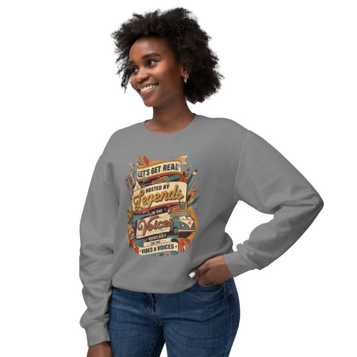 Let's get real Unisex Lightweight Crewneck Sweatshirt - Image 15