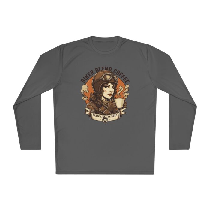 Bike blend coffee Unisex Lightweight Long Sleeve Tee - Image 9