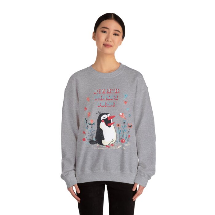 Life is better when you're laughing Unisex Heavy Blend™ Crewneck Sweatshirt - Image 12