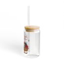 The Gingerbread Man's Love for Sleds Sipper Glass, 16oz