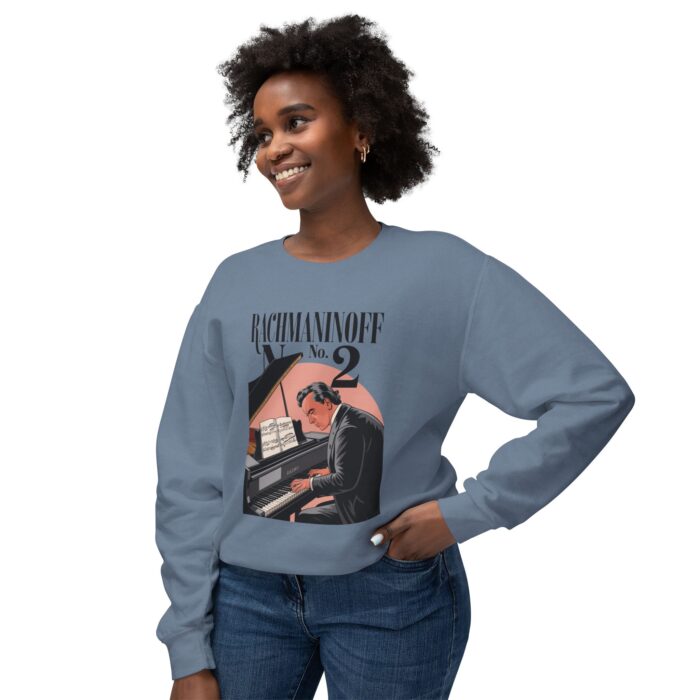 Rachmaninoff No. 2 Unisex Lightweight Crewneck Sweatshirt - Image 31