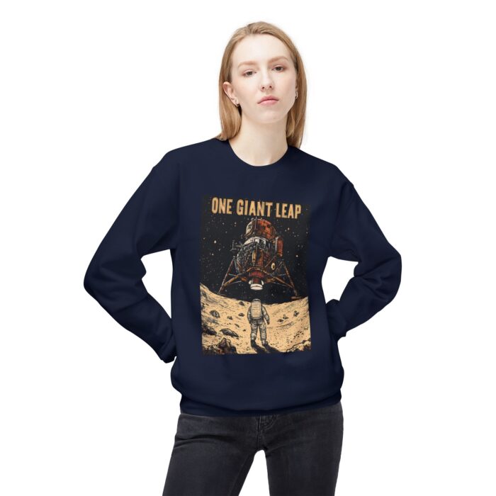 One giant leap Unisex Midweight Softstyle Fleece Crewneck Sweatshirt - Image 23