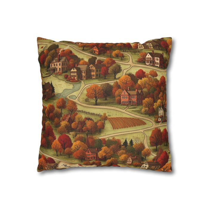 Map of Memories II Spun Polyester Square Pillowcase - Image 3