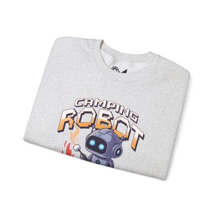 Camping robot Unisex Heavy Blend™ Crewneck Sweatshirt - Image 3