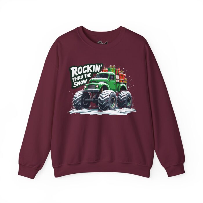 ROCKIN' THRU THE SNOW Unisex Heavy Blend™ Crewneck Sweatshirt - Image 9