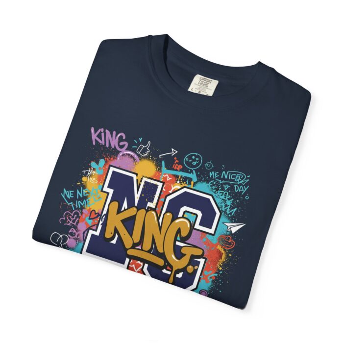 Unisex Garment-Dyed T-Shirt - Colorful 'King' Graphic Tee for Trendsetters - Image 11
