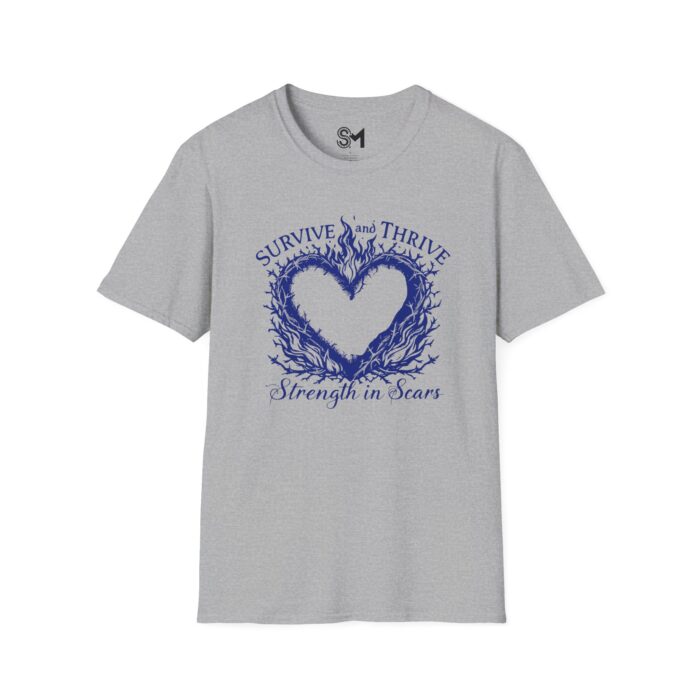 Strength in Scars Unisex Softstyle T-Shirt - Image 13